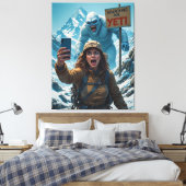 Toile Yeti Bigfoot Sasquatch Selfie Mont Everest (Insitu(Chambre))