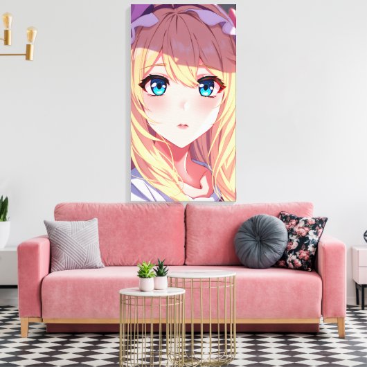 Toile Yeux bleus (Insitu(Salon))