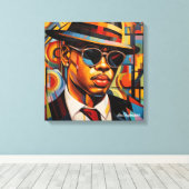 Toile Yeux cachés (Insitu (Plancher de Bois))