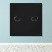 Toile Yeux de chat noir | Cherie's Art Copyright (Insitu (Plancher de Bois))