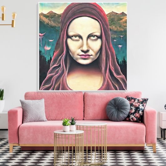 Toile Yeux de mona lisa (Insitu(Salon))