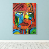 Toile Yeux d'or Abstrait (Insitu (Plancher de Bois))