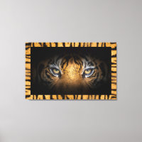 Yeux D'Un Mur De Tigre