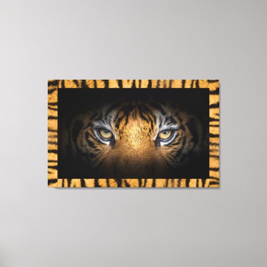 Toile Yeux D'Un Mur De Tigre (Recto)