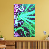 Toile Yeux laser Aliens avec langue de reptile (Insitu(Salon))