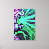 Toile Yeux laser Aliens avec langue de reptile (Recto)