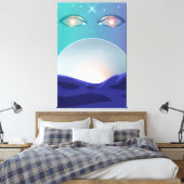 Toile yeux vigilants (Insitu(Chambre))