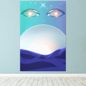 Toile yeux vigilants (Insitu (Plancher de Bois))