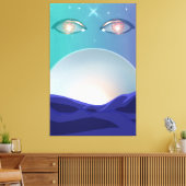 Toile yeux vigilants (Insitu(Salon))