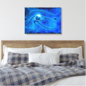Toile YEUX WADJET DE HORUS Imaginaire bleu Imprimer (Insitu(Chambre))