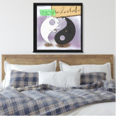 Toile Yin rencontre Yang Funny Canvas Print (Insitu(Chambre))