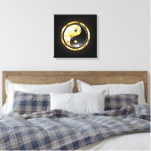Toile Yin Yang or en noir (Insitu(Chambre))