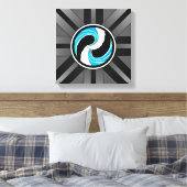 Toile Yin Yang Waves (Insitu(Chambre))