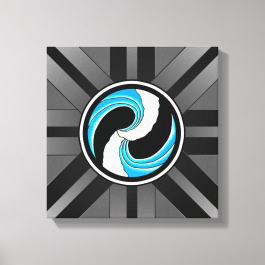 Toile Yin Yang Waves (Recto)