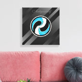 Toile Yin Yang Waves (Insitu(Salon))