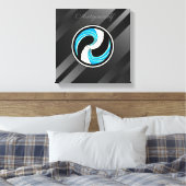 Toile Yin Yang Waves (Insitu(Chambre))