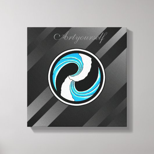 Toile Yin Yang Waves (Recto)