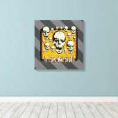 Toile Yo J'Ai Mad Skuls Frame Gfx Gris Stripes (Insitu (Plancher de Bois))