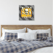 Toile Yo J'Ai Mad Skuls Frame Gfx Gris Stripes (Insitu(Chambre))