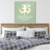 Toile Yoga Instructor Studio Citations Arbre Pose OM Sym (Insitu(Chambre))
