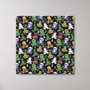 Toile Yoga pose motif   Yoga sans couture motif 45