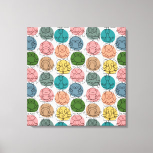 Toile Yoga pose motif Yoga sans couture motif 9