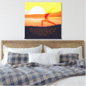 Toile Yoga Tescher Sun Salutation demi-lune Pose Citatio (Insitu(Chambre))