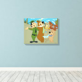 Toile Yogi Ours et amis Accueil chaleureux (Insitu (Plancher de Bois))