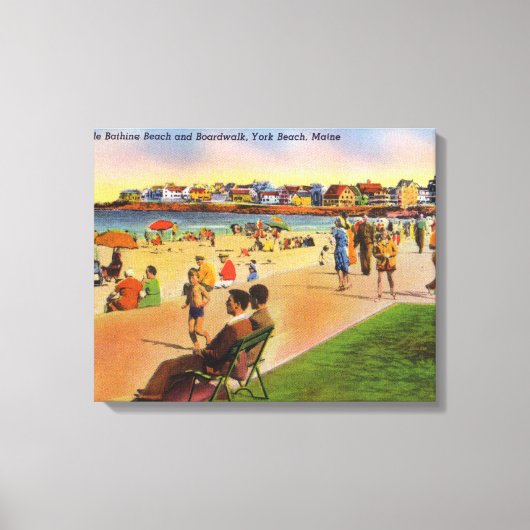 Toile York Beach Vue de Concordville Beach & (Recto)
