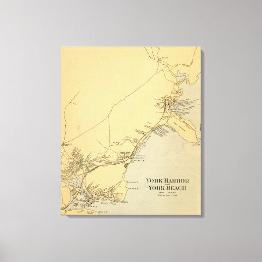 Toile York Harbour, York Beach (Recto)