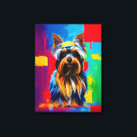 Toile Yorkie chien Pop Art<br><div class="desc">Elevez votre décor avec cette Impression de peinture Yorkie Dog Pop, avec un design dynamique et ludique qui capture le charme adorable de Yorkshire Terriers. Cette superbe toile Yorkie présente un pop art accrocheur, ajoutant une touche amusante et unique à toute pièce, parfait pour les amoureux de les chiens qui...</div>