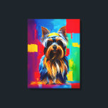 Toile Yorkie chien Pop Art<br><div class="desc">Elevez votre décor avec cette Impression de peinture Yorkie Dog Pop, avec un design dynamique et ludique qui capture le charme adorable de Yorkshire Terriers. Cette superbe toile Yorkie présente un pop art accrocheur, ajoutant une touche amusante et unique à toute pièce, parfait pour les amoureux de les chiens qui...</div>