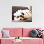 Toile Yorkie, Yorkshire Terrier, Expérience Ennui (Insitu(Salon))