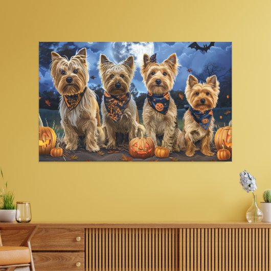 Toile Yorkipoo Halloween Épouvantable (Insitu(Salon))