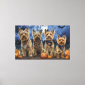 Toile Yorkipoo Halloween Épouvantable (Recto)
