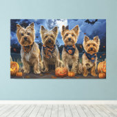 Toile Yorkipoo Halloween Épouvantable (Insitu (Plancher de Bois))
