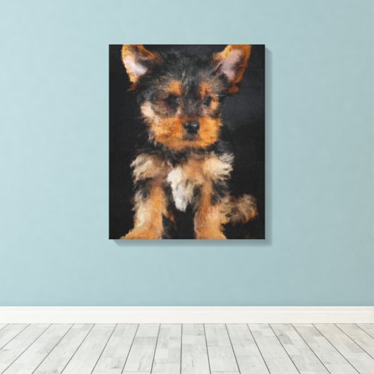 Toile Yorkshire Terrier (Insitu (Plancher de Bois))