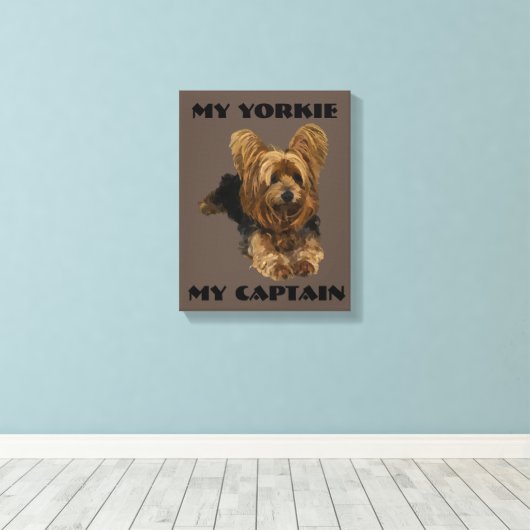 Toile Yorkshire Terrier (Insitu (Plancher de Bois))