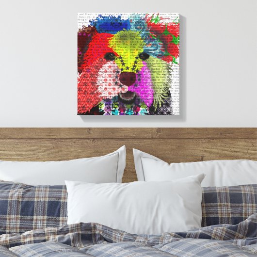 Toile Yorkshire Terrier - Patchwork (Insitu(Chambre))