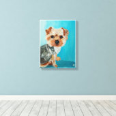 Toile Yorkshire Terrier Peinture d'Alfred Fox (Insitu (Plancher de Bois))