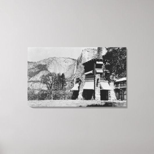 Toile Yosemite, CA - The Ahwahnee Lodge and Valley (Recto)