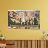 Toile Yosemite, CA vue Yosemite Lodge and Falls (Insitu(Salon))