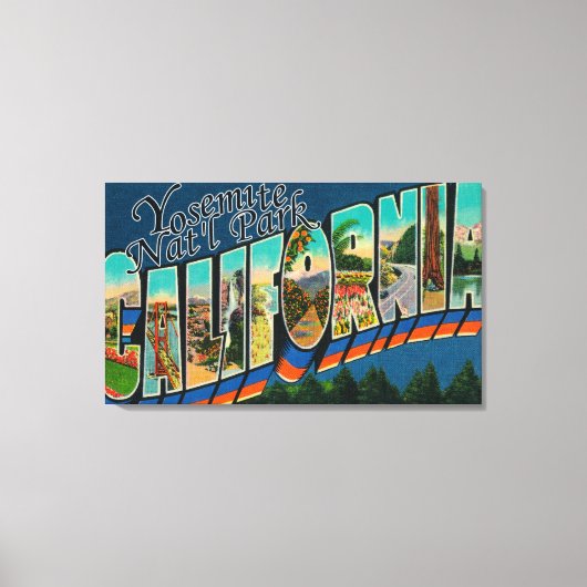 Toile Yosemite Nat'l Park, Californie (Recto)