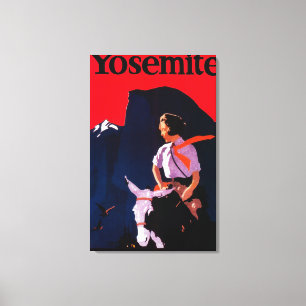 Toile Yosemite PosterYosemite vintage, CA