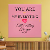 Toile You Are My Everything – Romantic Love Quote Wall (Insitu(Salon))