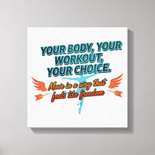 Toile Your Body Your Workout Your Choice (Recto)