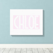 Toile Your | Bold White Text on Light Pink (Insitu (Plancher de Bois))