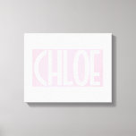 Toile Your | Bold White Text on Light Pink<br><div class="desc">La catching et la modernité.</div>