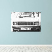 Toile Yugo, vieille voiture yougoslave (Insitu (Plancher de Bois))