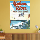 Toile Yukon river USA affiche de voyage Canada (Insitu(Salon))